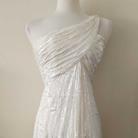 Alex Evenings Dresses & Skirts - Alex Evenings Cream One Shoulder Dress